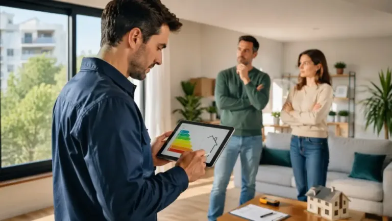 Propietario consultando el precio del certificado energético de su vivienda antes de vender