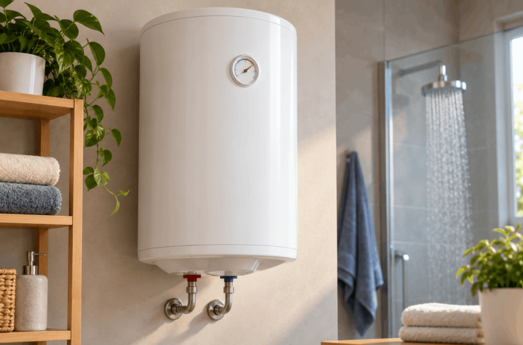 Cuánto consume un termo eléctrico: cálculo, ejemplos y coste Termo eléctrico instalado en una vivienda